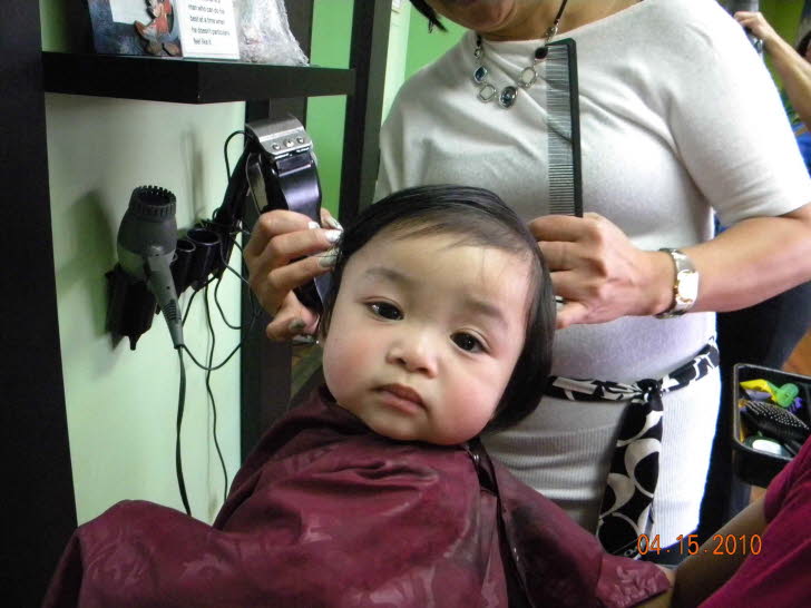 Joey's 1st hair Cut