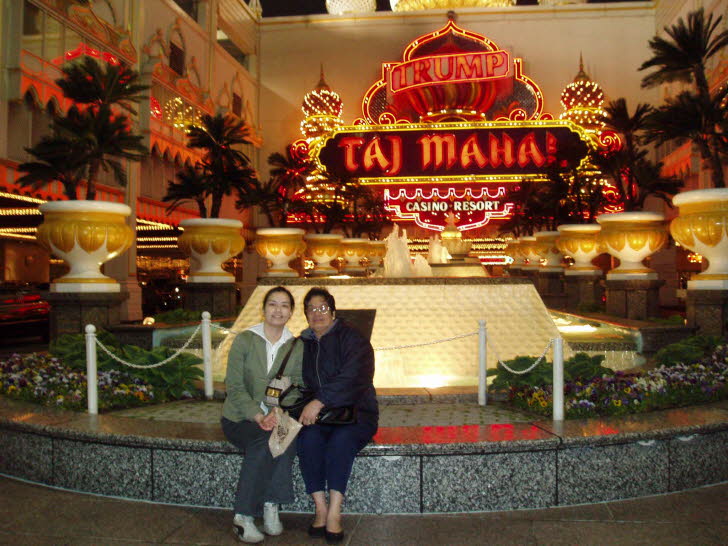 With Tita Lourdes in Atlantic City